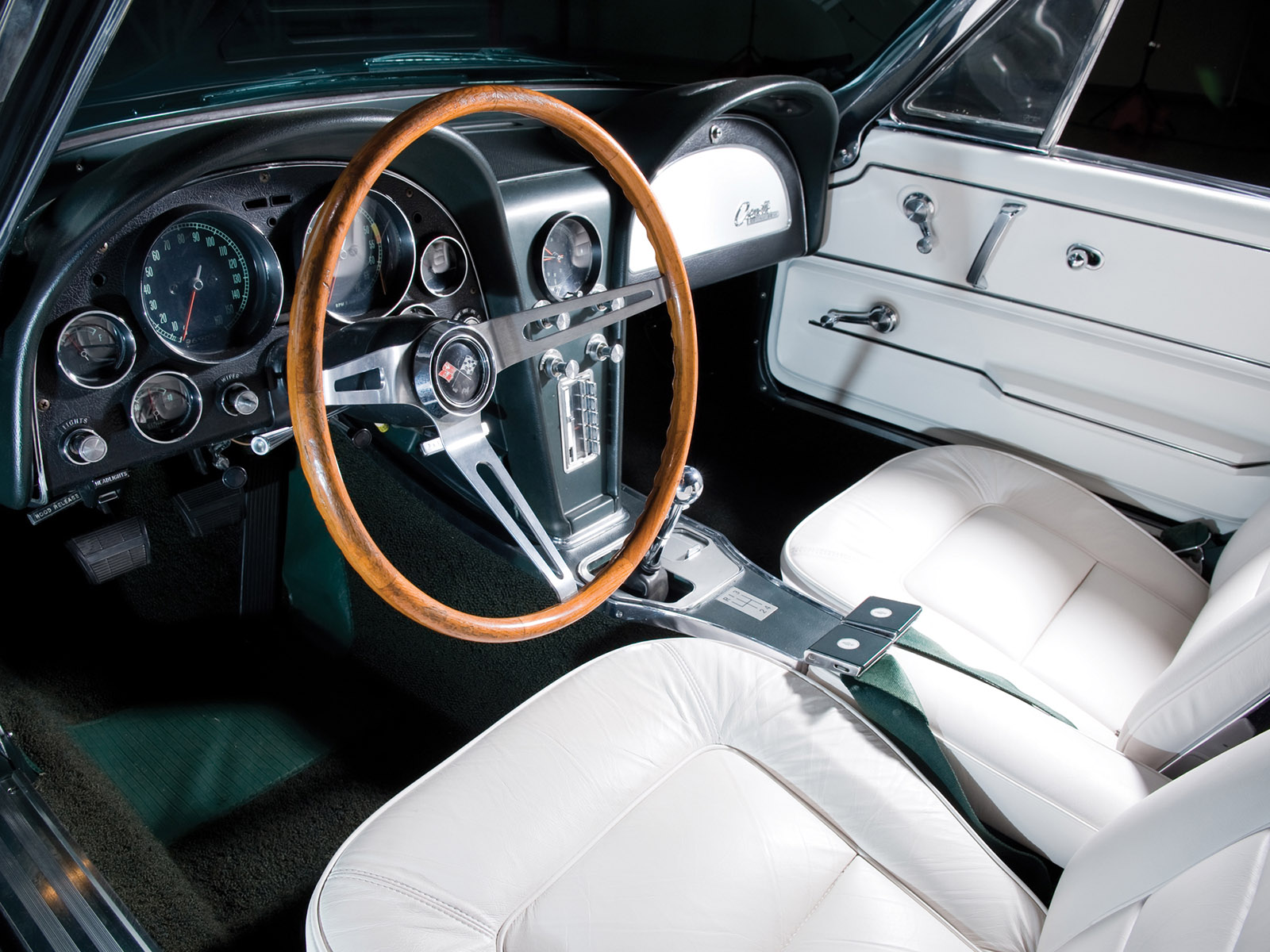 1965, Chevrolet, Corvette, C2, Sting, Ray, Convertible, Classic, Muscle, Supercar, Supercars, Interior Wallpaper