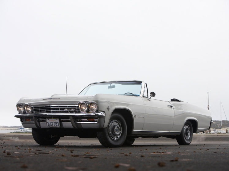 1965, Chevrolet, Impala, Convertible, Classic, Muscle HD Wallpaper Desktop Background