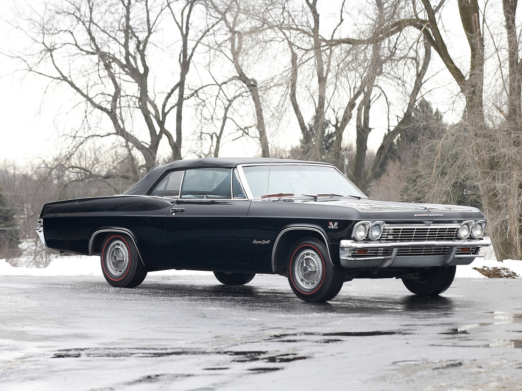 1965, Chevrolet, Impala, S s, Convertible, Muscle, Classic Wallpaper
