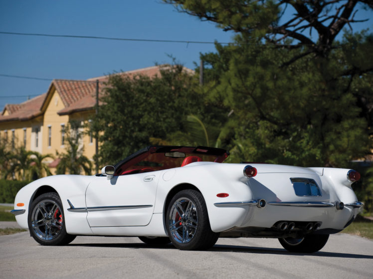 2003, Chevrolet, Corvette, 1953, Commemorative, Muscle, Supercar, Supercars HD Wallpaper Desktop Background