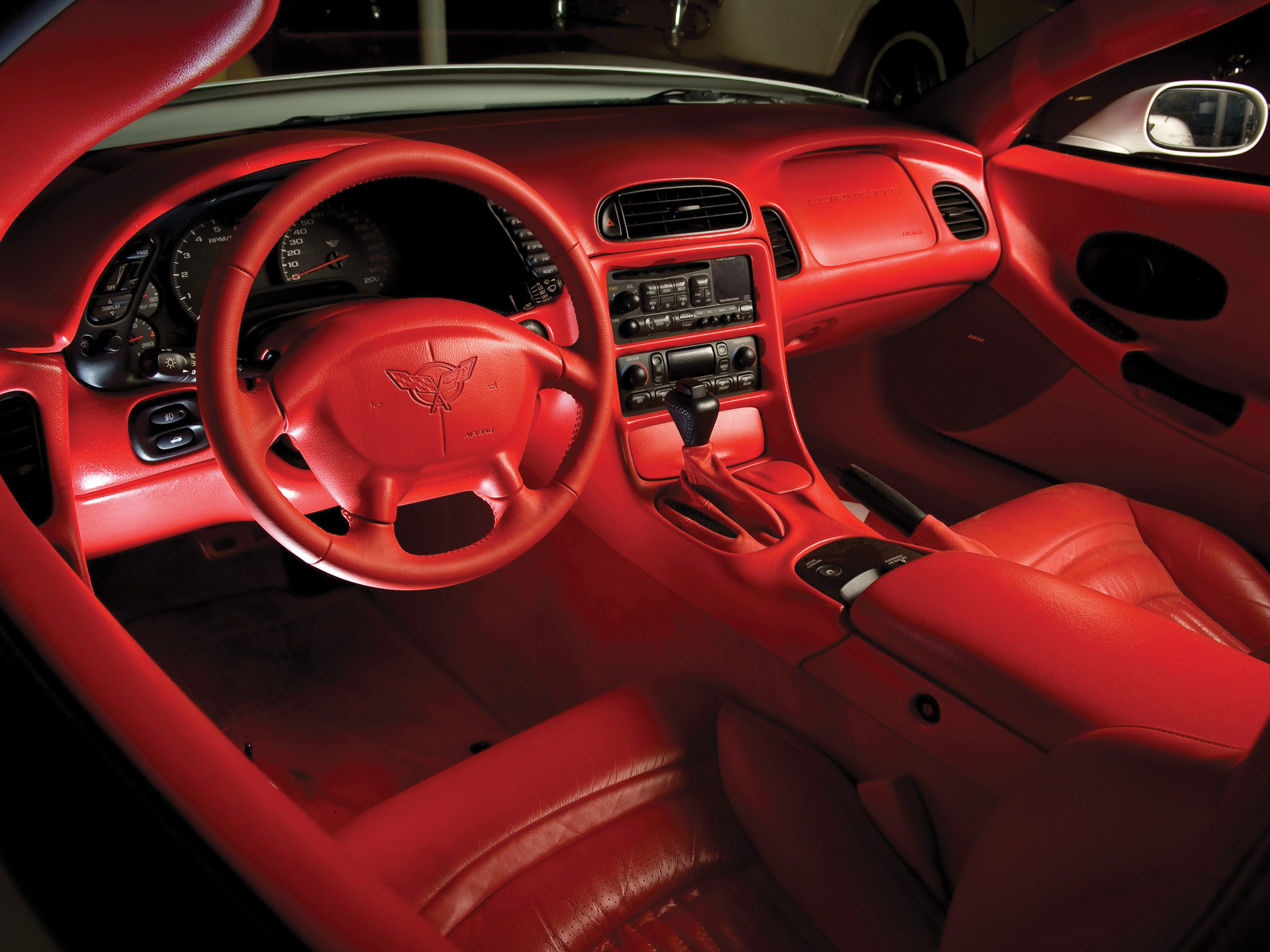 2003, Chevrolet, Corvette, 1953, Commemorative, Muscle, Supercar, Supercars, Interior Wallpaper