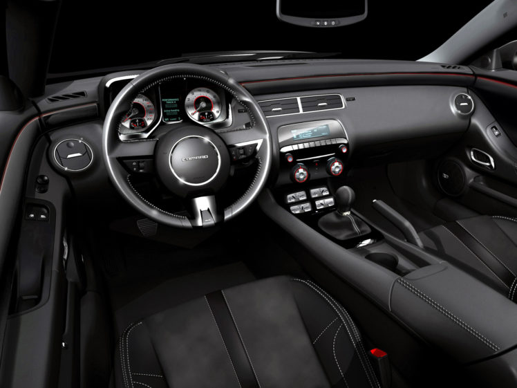 2008, Chevrolet, Camaro, Black, Concept, Muscle, Interior HD Wallpaper Desktop Background