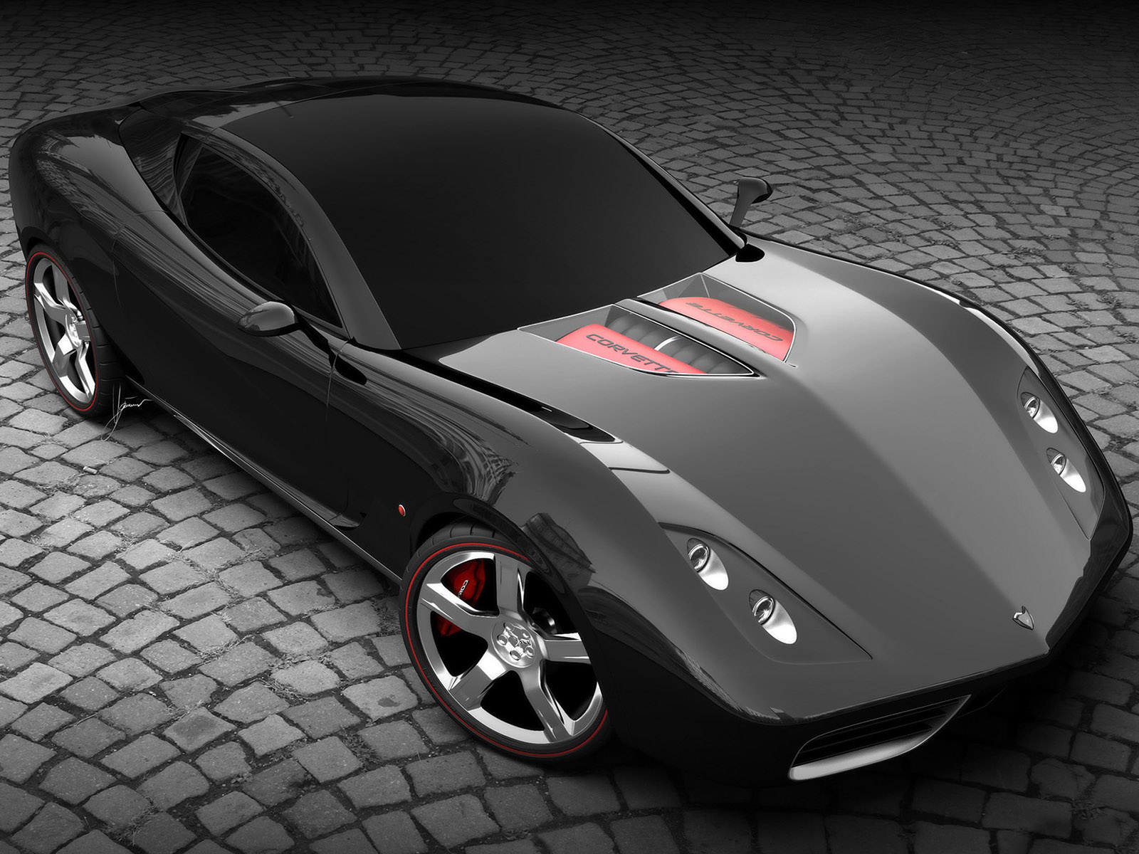 2009, Chevrolet, Corvette, Z03, Concept, Muscle, Supercar, Supercars, Engine, Engines Wallpaper