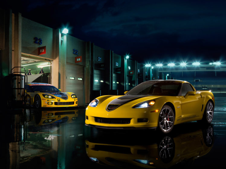 2009, Chevrolet, Corvette, Z06, Gt1, Muscle, Supercar, Supercars HD Wallpaper Desktop Background