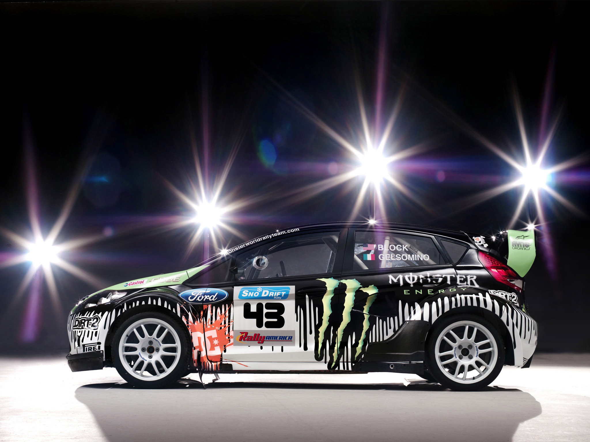 2010, Ford, Fiesta, Monster, World, Rally, Race, Racing, Tuning Wallpaper