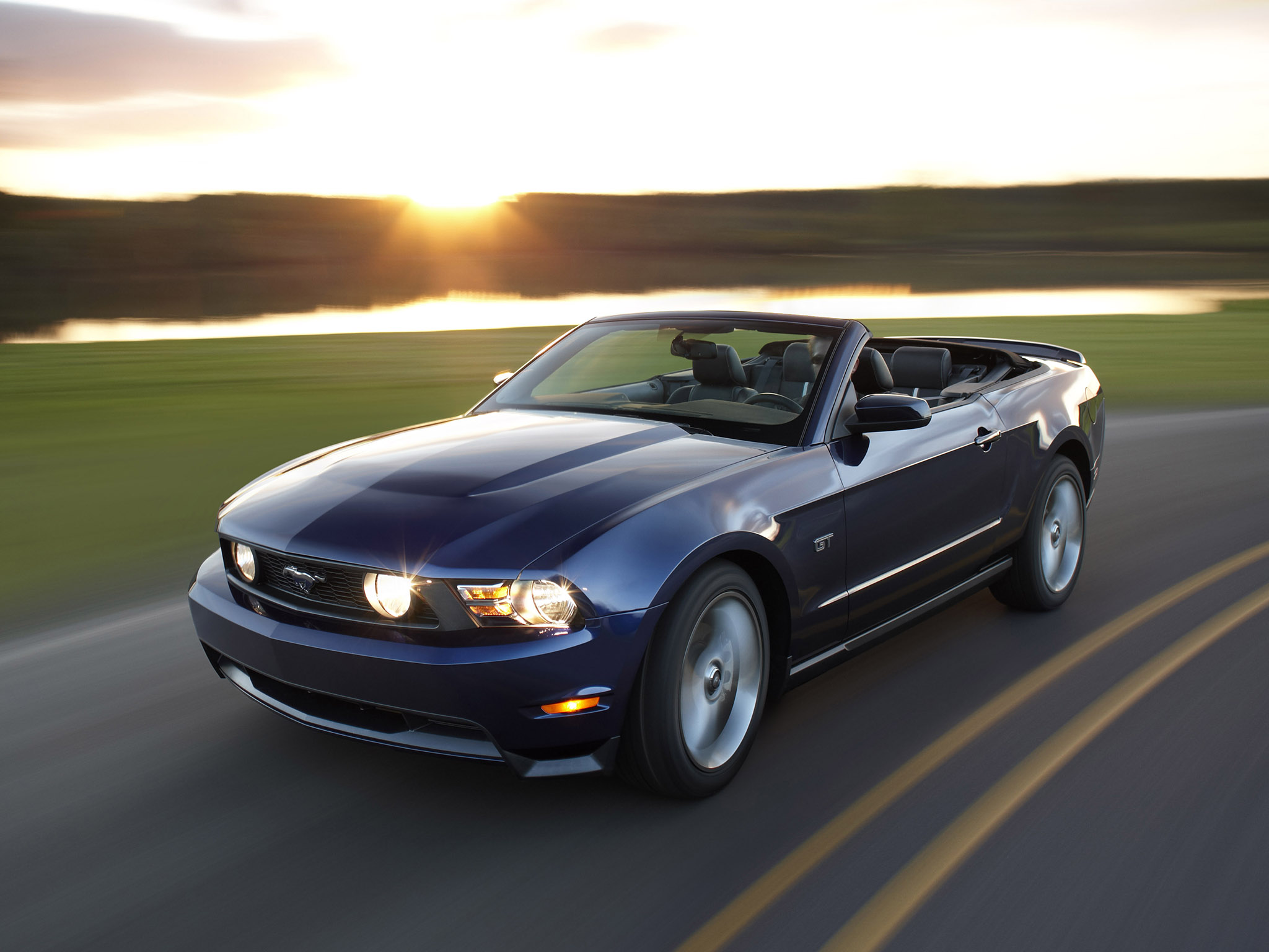 2010, Ford, Mustang, Convertible, Muscle Wallpaper