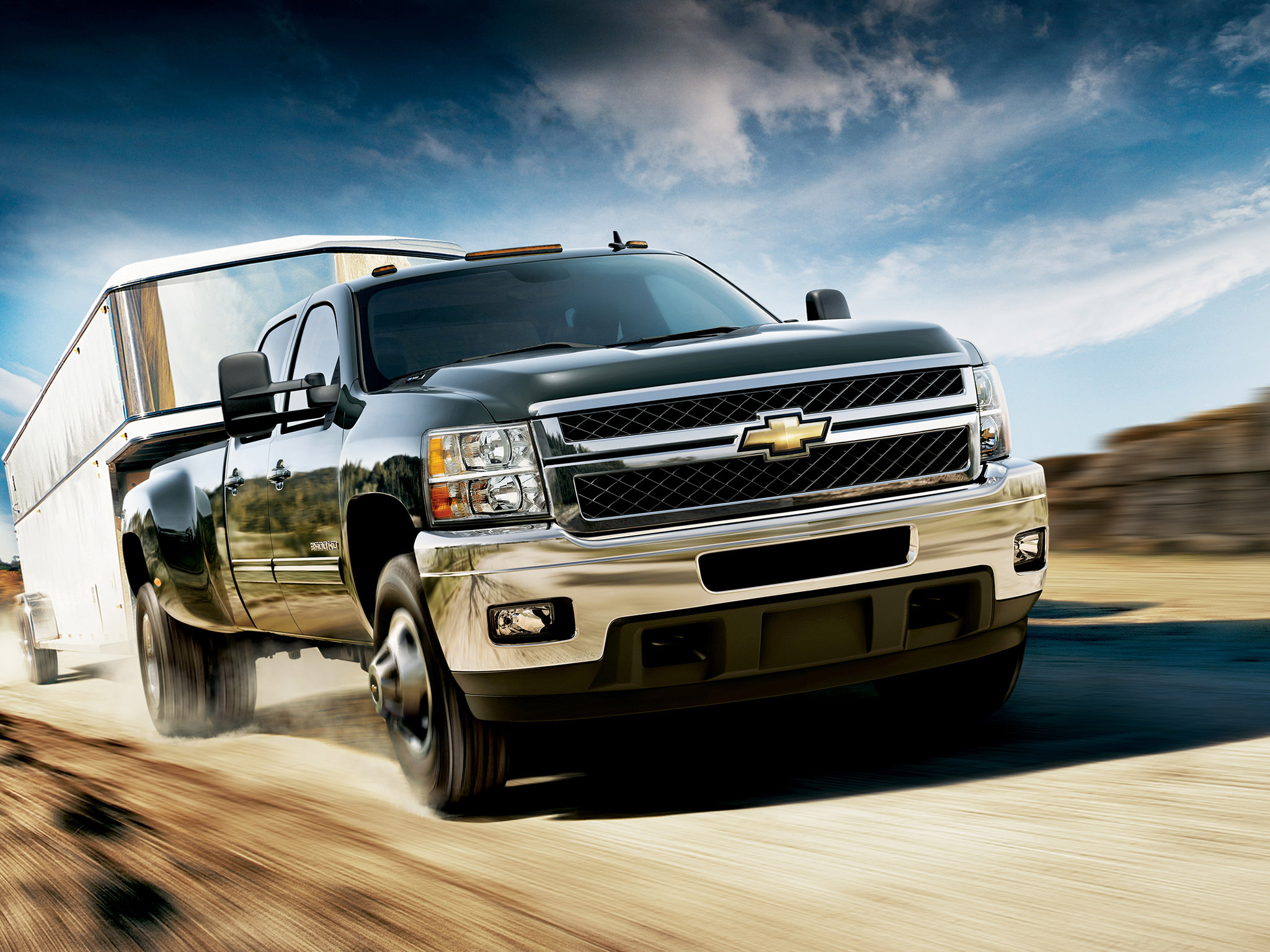 2011, Chevrolet, Silverado, Hd, 2500, Crew, 4x4 Wallpaper