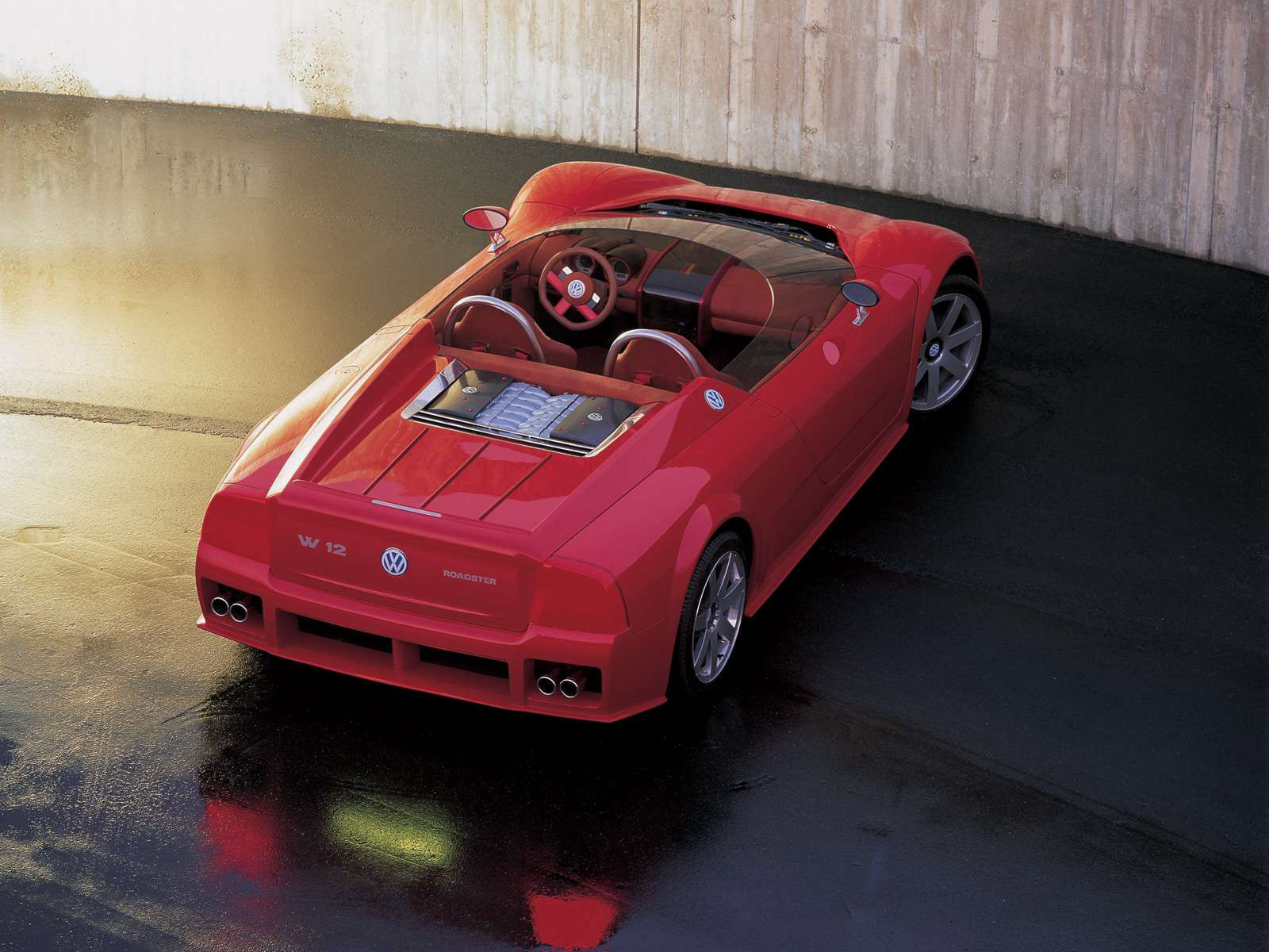 1998, Volkswagen, W12, Roadster, Concept, Supercar, Supercars, Interior Wallpaper