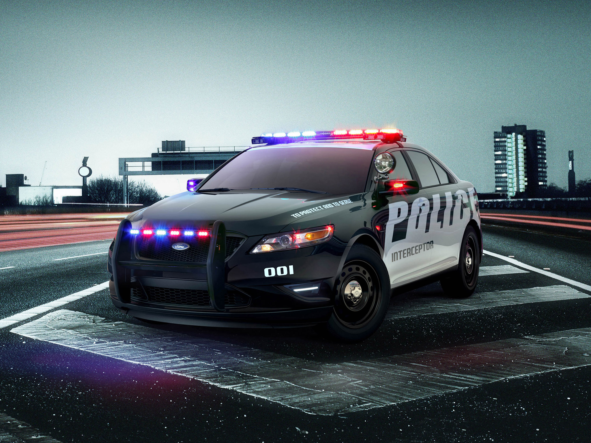 2012, Ford, Interceptor, Police, Concept, Muscle Wallpaper