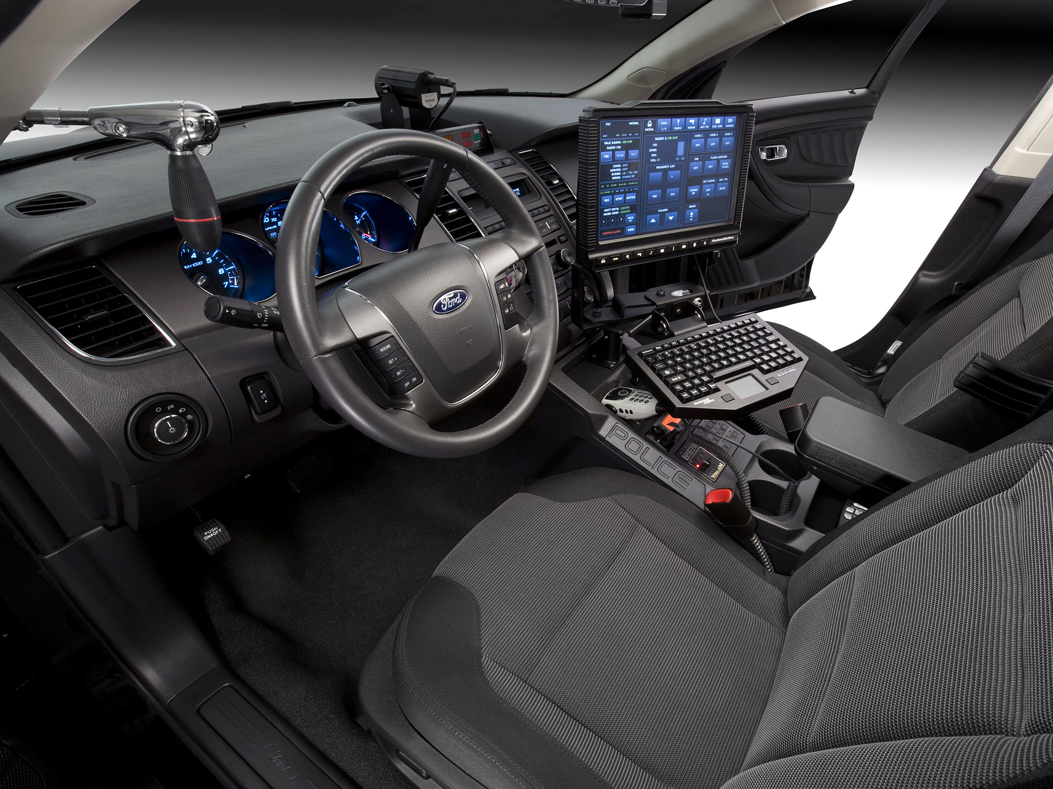 2012, Ford, Interceptor, Police, Concept, Muscle, Interior Wallpaper