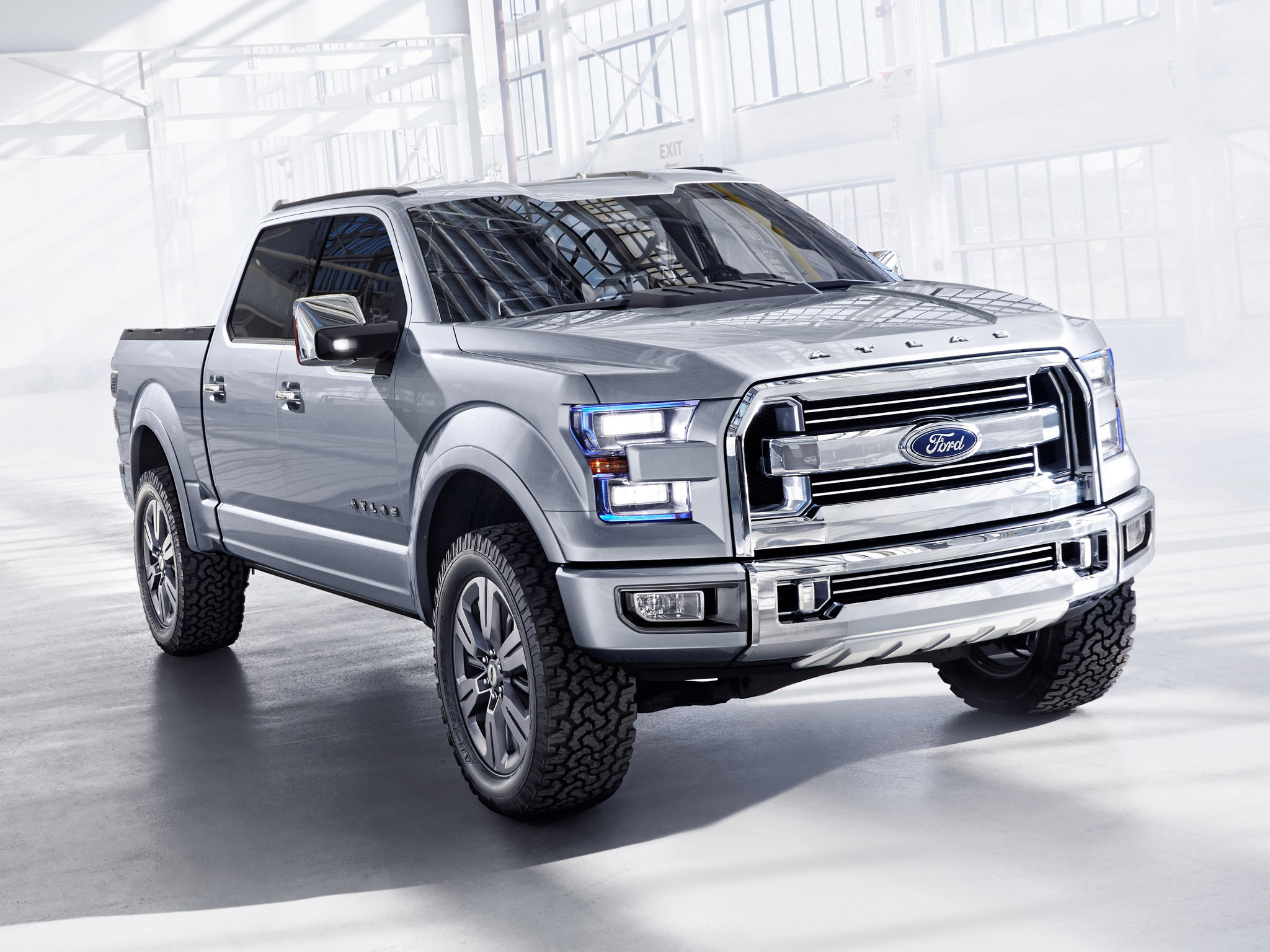 2013, Ford, Atlas, Concept, Truck Wallpaper