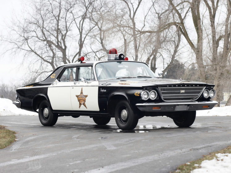 1963, Chrysler, Newport, Police, Cruiser, Classic, Muscle HD Wallpaper Desktop Background
