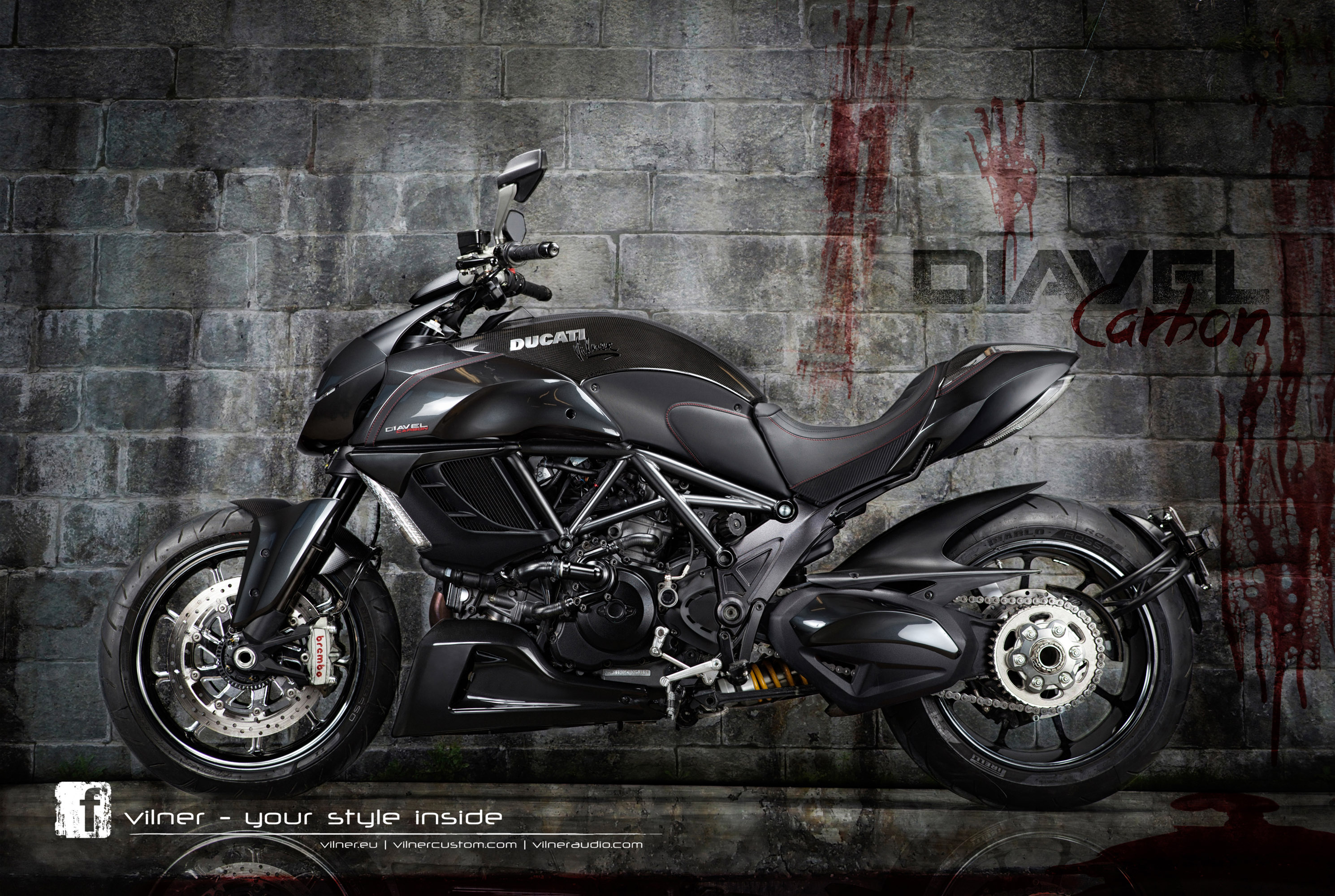 2013, Vilner, Ducati, Diavel, Superbike, Superbikes, Bike Wallpaper