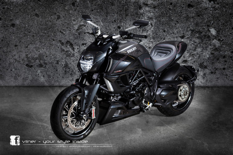 2013, Vilner, Ducati, Diavel, Superbike, Superbikes, Bike HD Wallpaper Desktop Background