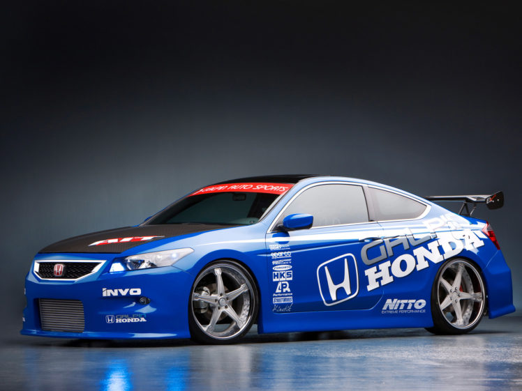 2008, Honda, Accord, Coupe, Tuning HD Wallpaper Desktop Background