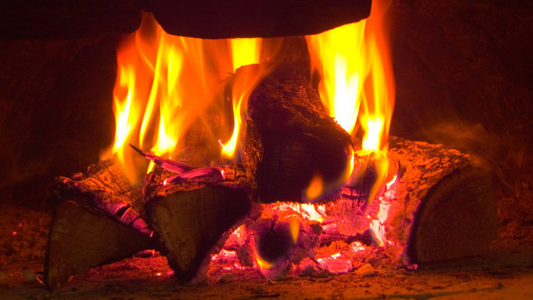 wood, Fire, Flame, Bokeh HD Wallpaper Desktop Background