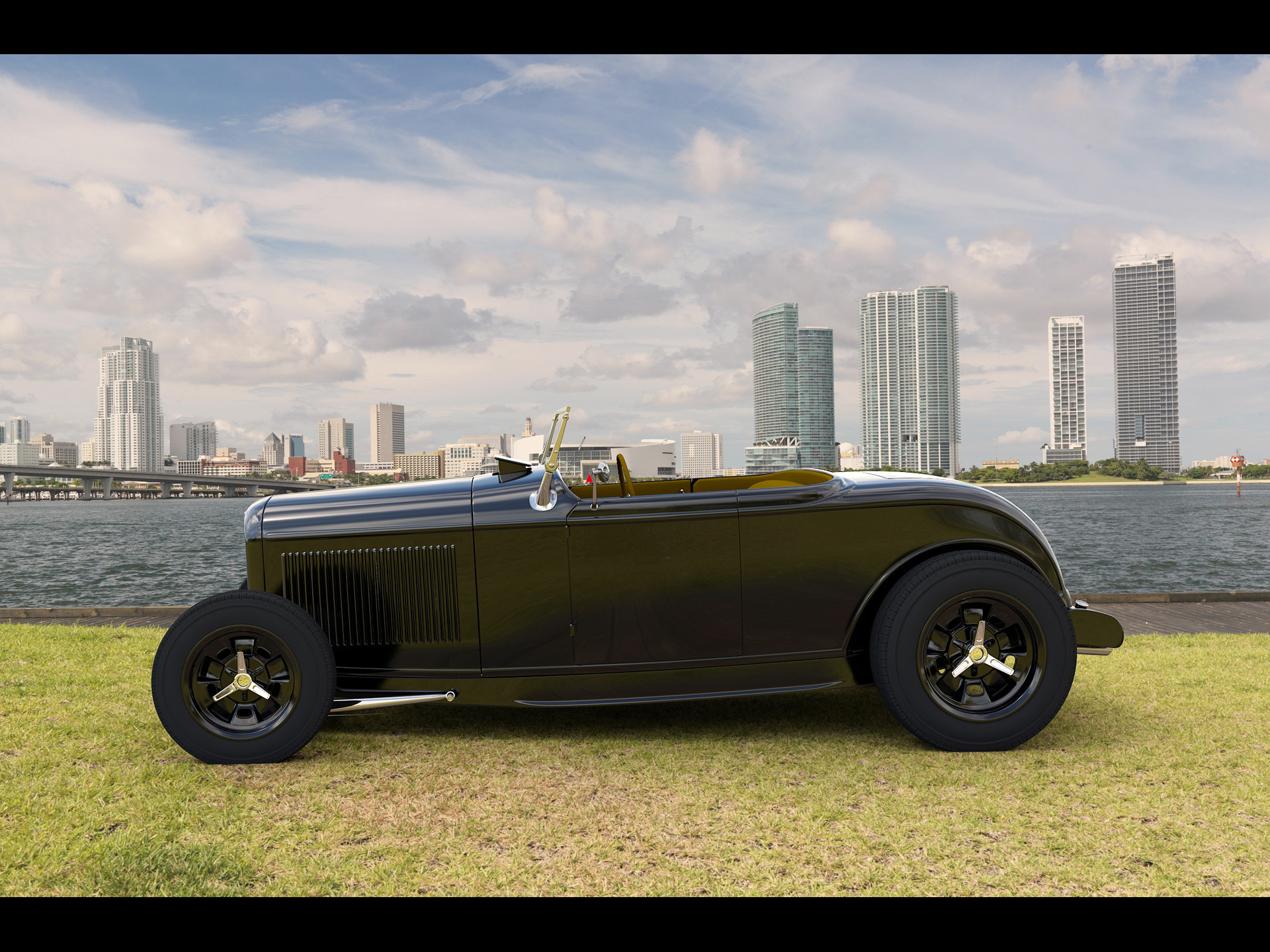 1932, Ford, Roadster, Zolland, Retro, Custom, Hot, Rod, Rods Wallpaper