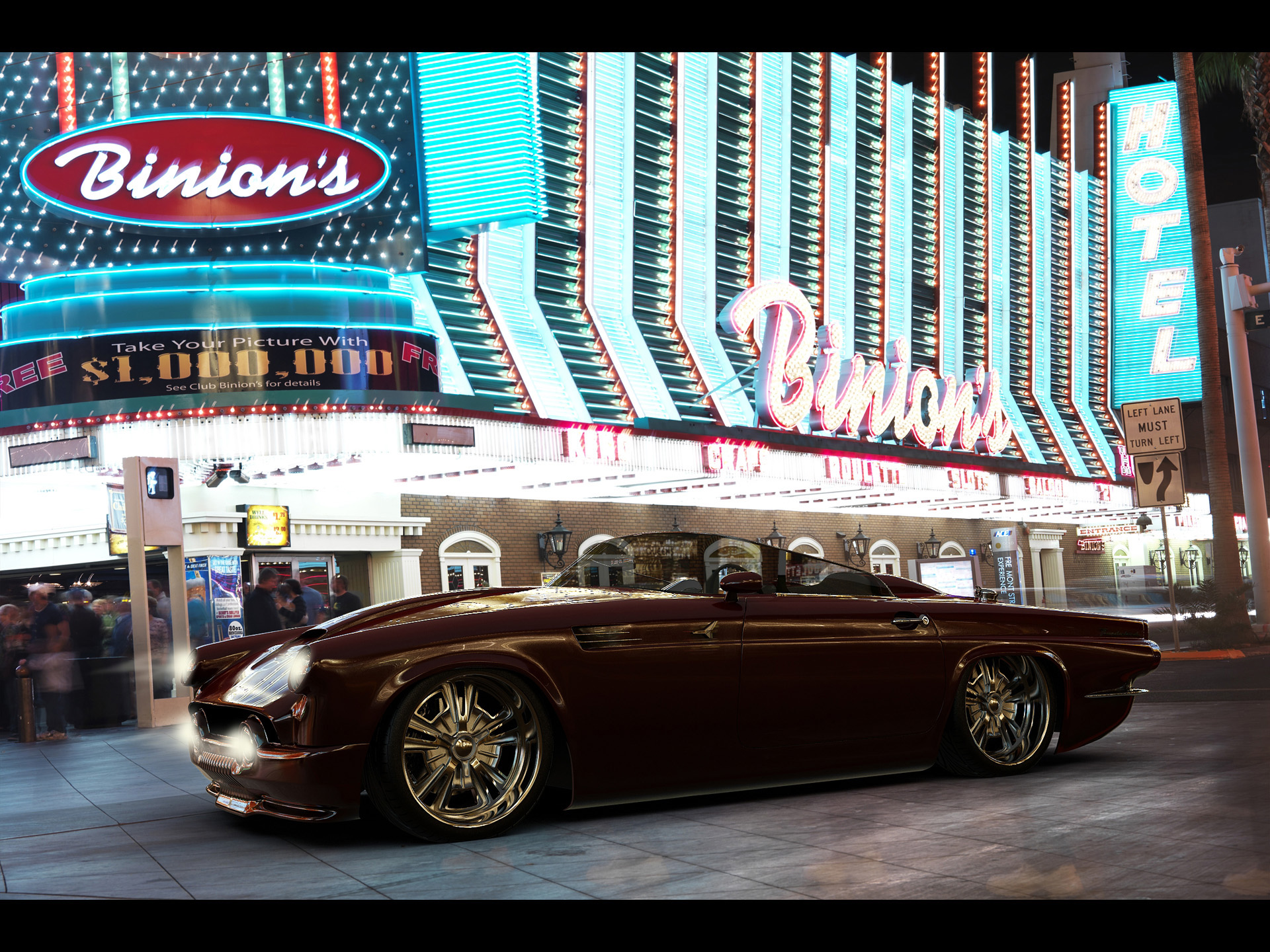 1955, Ford, Thunderbird, Custom, Vizualtech, Retro, Hot, Rod, Rods, Lowrider, Lowriders Wallpaper