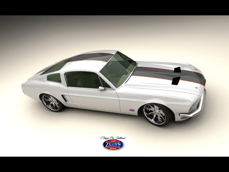 1968, Ford, Mustang, Fastback, Vizualtech, Classic, Muscle, Hot, Rod, Rods, Custom, Lowrider, Lowriders HD Wallpaper Desktop Background