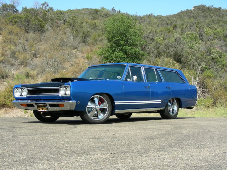 1968, Plymouth, Gtx, 440, Six pack, Stationwagon, Classic, Muscle, Tuning, Hot, Rod, Rods HD Wallpaper Desktop Background
