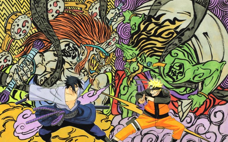 uchiha, Sasuke, Naruto, Shippuden, Naruto, Uzumaki HD Wallpaper Desktop Background