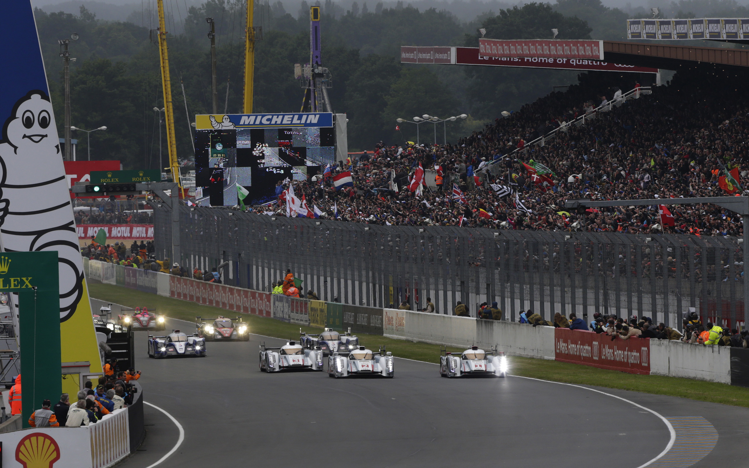 2013, Audi, R18, E tron, Quattro, Race, Racing, Le mans Wallpaper