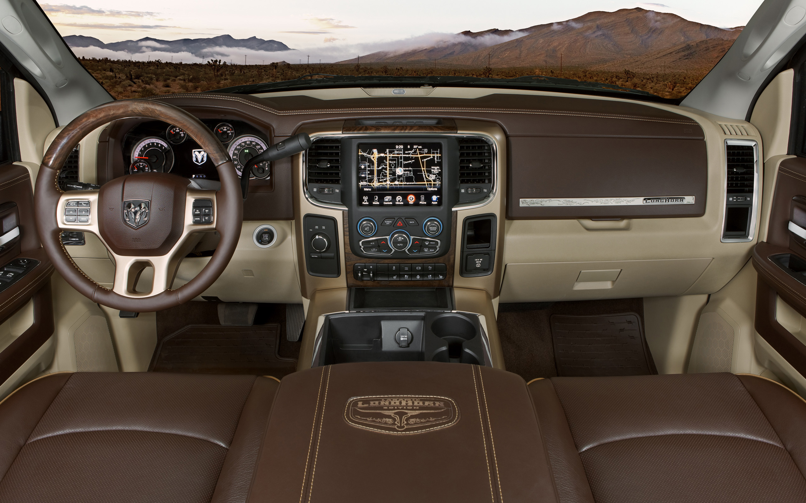 2013, Dodge, Ram, 3500, 4x4, Truck, Interior Wallpaper