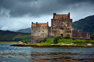 lake, Scotland, Dornie, Castle, United, Kingdom