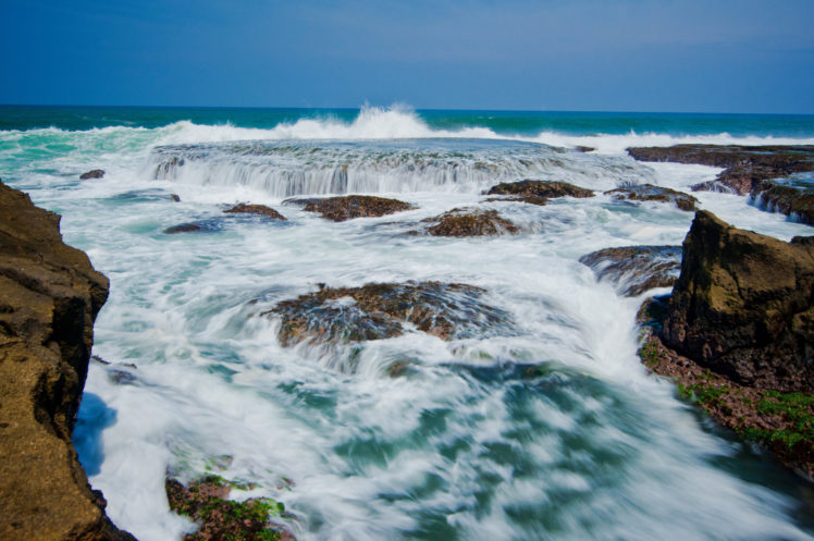 ocean, Rocks HD Wallpaper Desktop Background