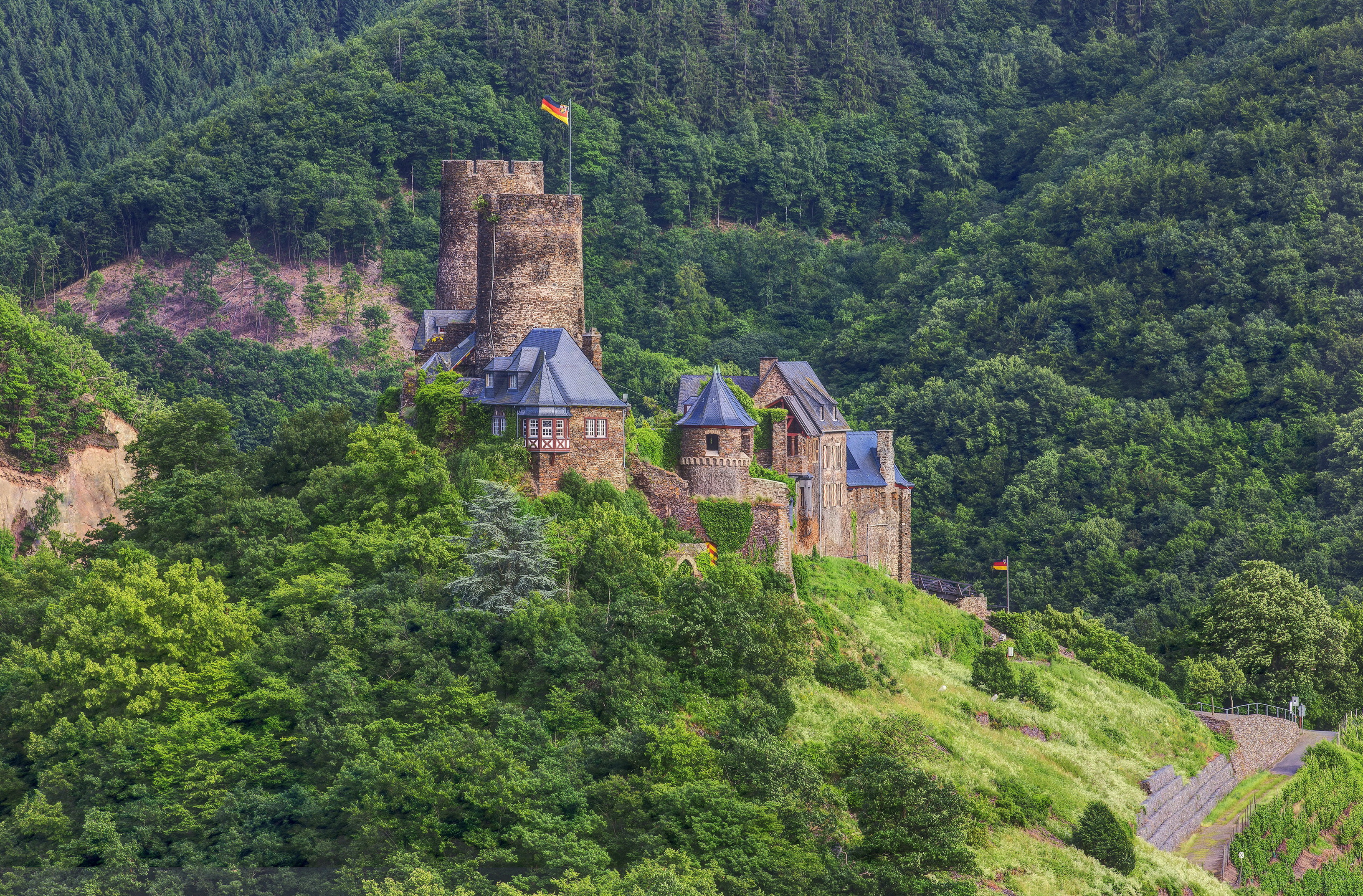 castles, Germany, Thurant, Cities Wallpaper