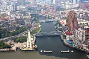 china, Bridges, Shanghai, From, Above