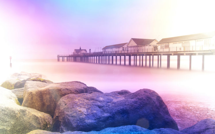 pier, Ocean HD Wallpaper Desktop Background