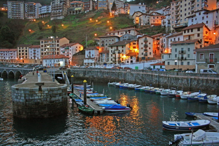 spain, Marinas, Houses, Biscay, Elantxobe, Cities HD Wallpaper Desktop Background