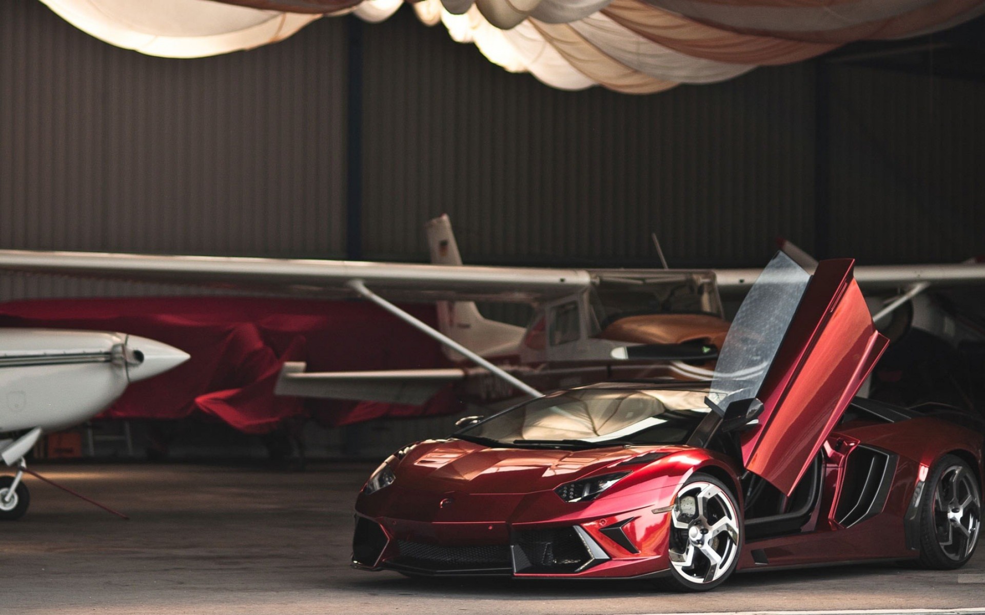 lamborghini, Reventon, Red Wallpaper