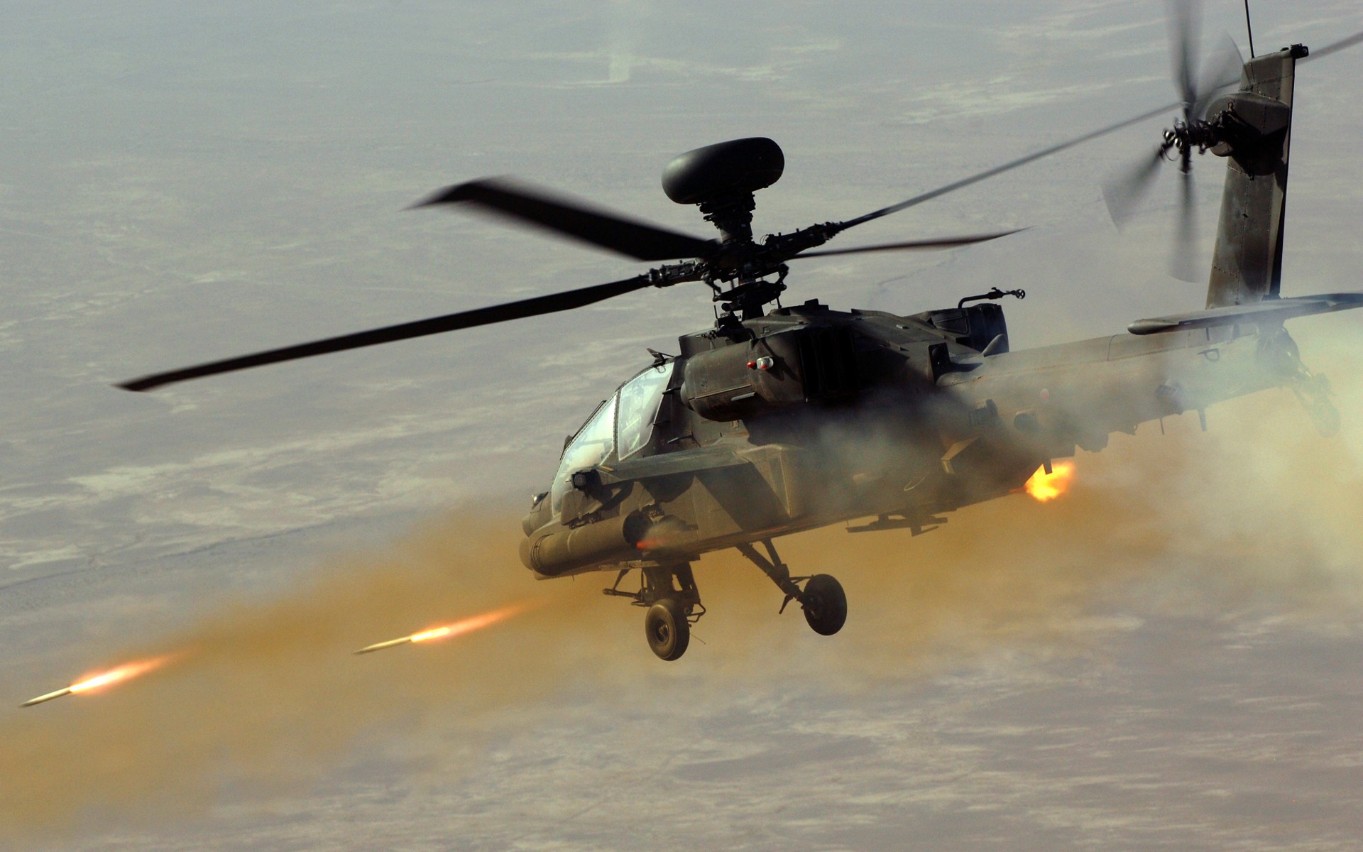 helicopter, Missiles, Military, Battle Wallpaper