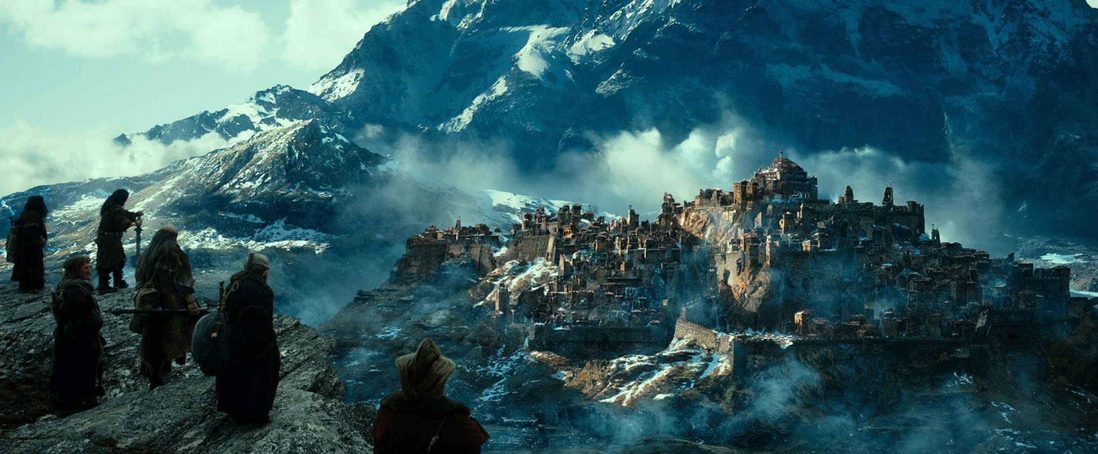 the, Hobbit, Desolation, Of, Smaug, 2013, Fantasy, City, Castle Wallpaper