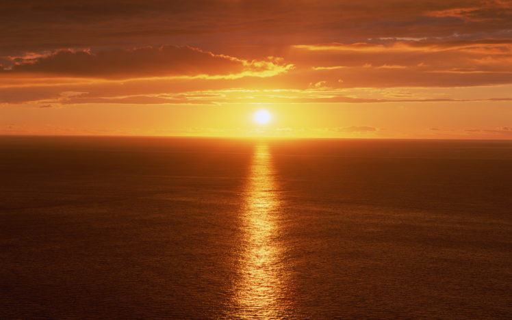 sunset, Red, Seascapes HD Wallpaper Desktop Background