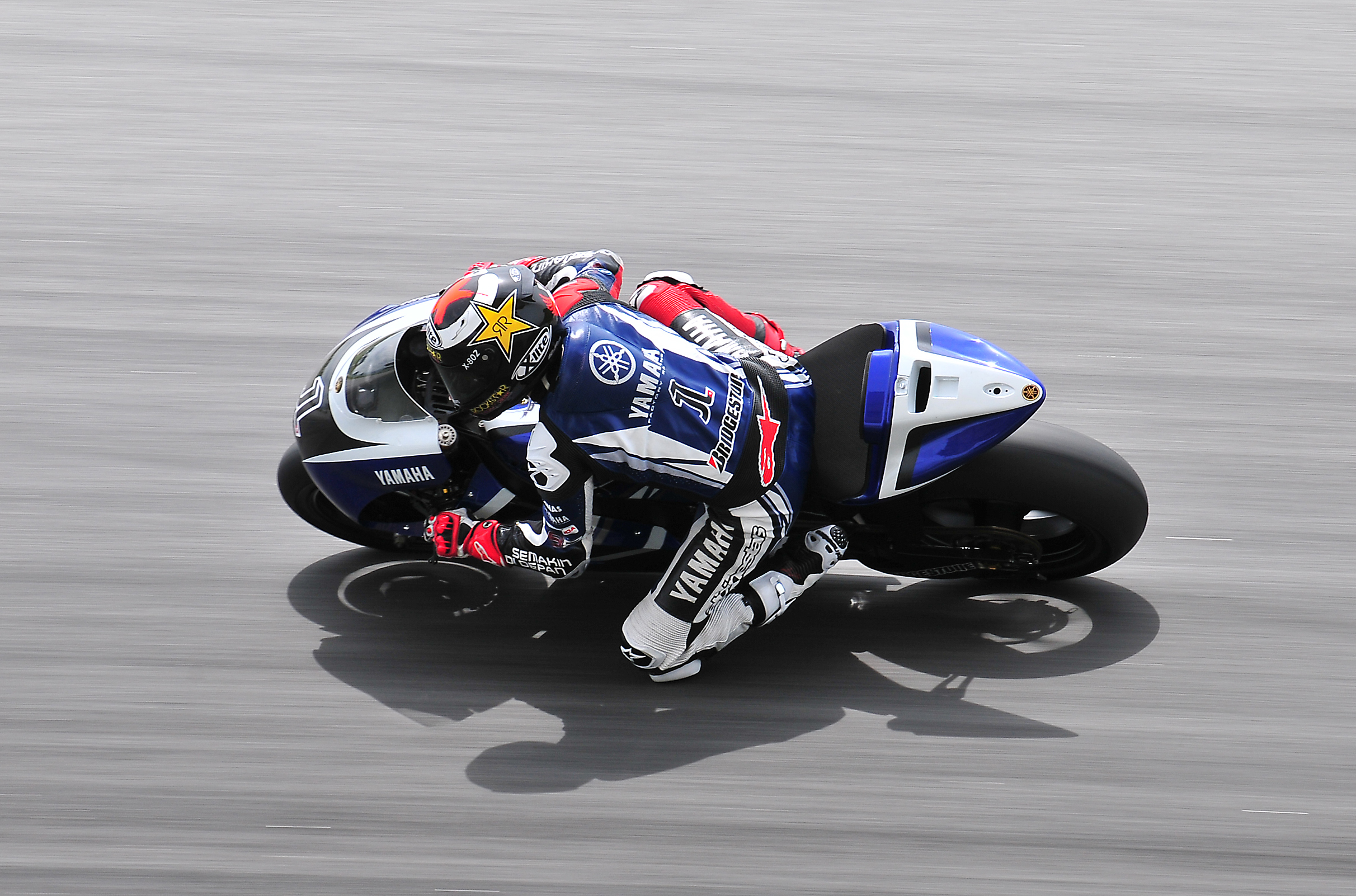 motorcycle, Yamaha, Motogp, Racer, Sports, Road, Speed, Asphalt, In, Motion, Race, Racing Wallpaper