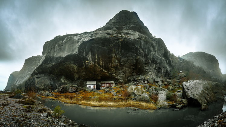 mountain, House, Landscape HD Wallpaper Desktop Background