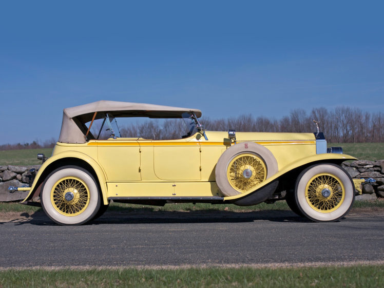 1929, Rolls, Royce, Phantom, I, Ascot, Sport, Phaeton, Luxury, Retro HD Wallpaper Desktop Background