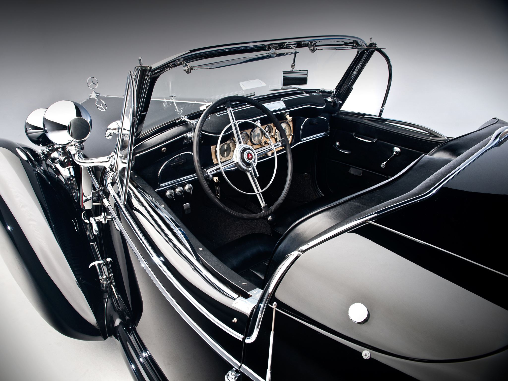 1939, Mercedes, Benz, 540k, Special, Roadster, Retro, Supercar, Supercars, Interior Wallpaper