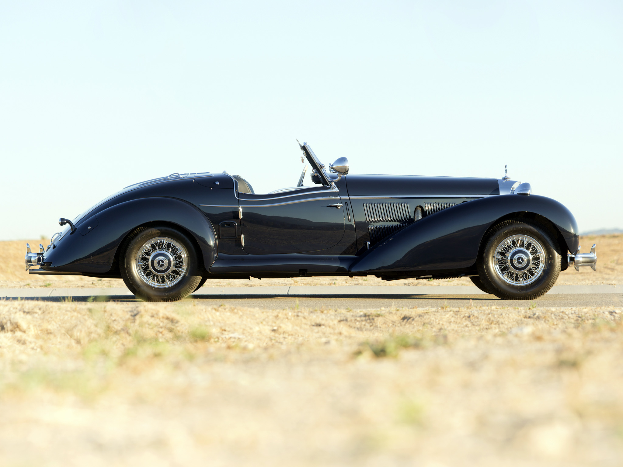 1939, Mercedes, Benz, 540k, Special, Roadster, Retro, Supercar, Supercars Wallpaper
