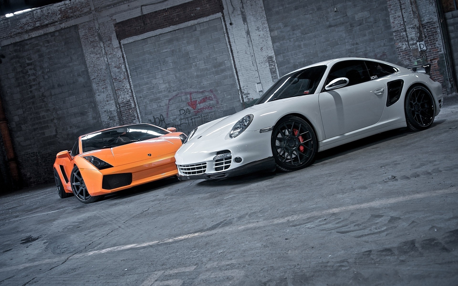 white, Cars, Orange, Lamborghini, Gallardo, Porsche, 911 Wallpaper