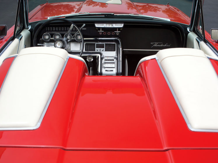 1964, Ford, Thunderbird, Convertible, 76a, Classic, Interior HD Wallpaper Desktop Background