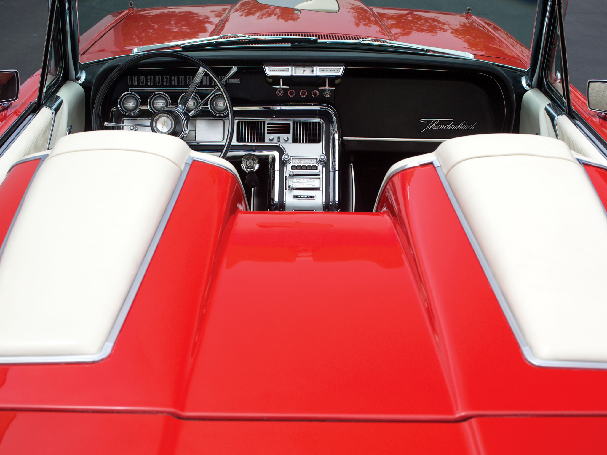 1964, Ford, Thunderbird, Convertible, 76a, Classic, Interior Wallpaper