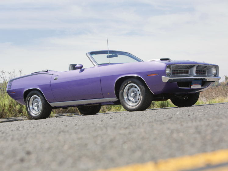 1970, Plymouth, Cuda, 440, Convertible, Bs27, Classic, Muscle, Purple HD Wallpaper Desktop Background