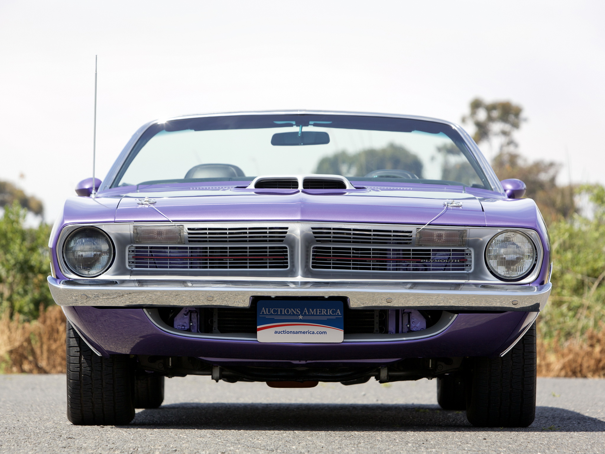 1970, Plymouth, Cuda, 440, Convertible, Bs27, Classic, Muscle, Purple Wallpaper