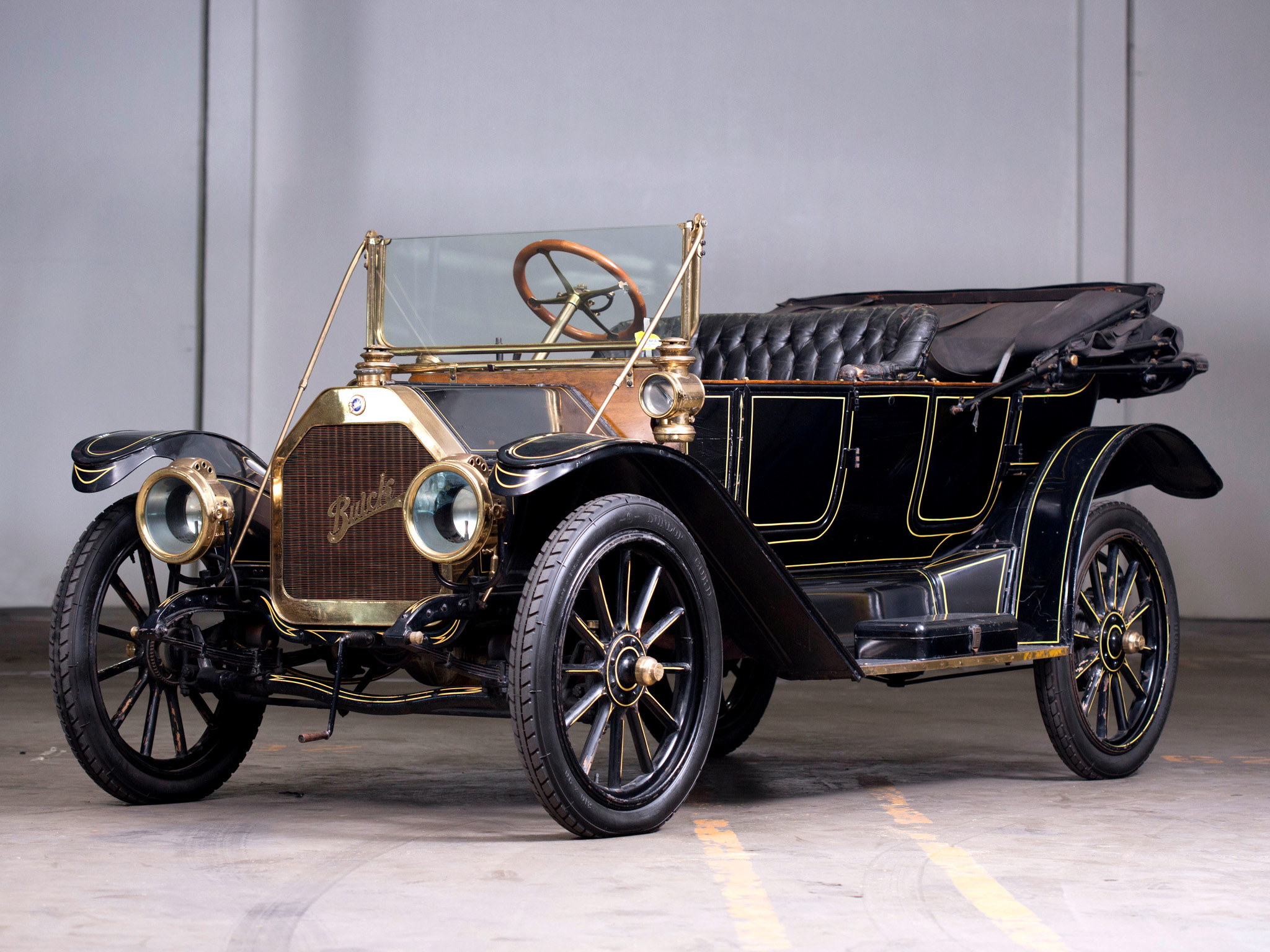1912, Buick, Model 35, Touring, Retro Wallpaper