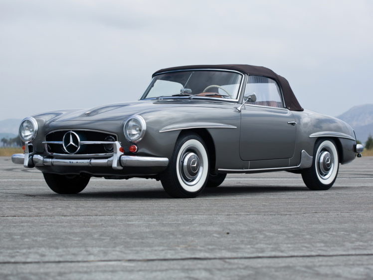1955, Mercedes, Benz, 190, S l, Us spec, Retro, G3 HD Wallpaper Desktop Background