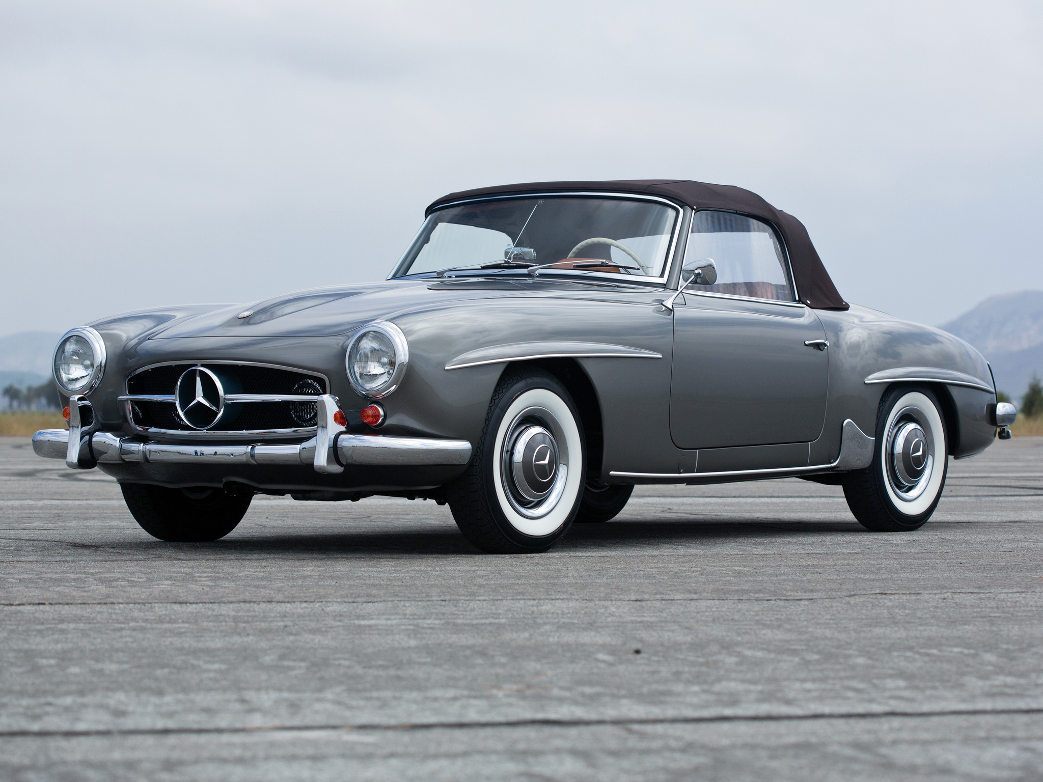 1955, Mercedes, Benz, 190, S l, Us spec, Retro, G3 Wallpaper